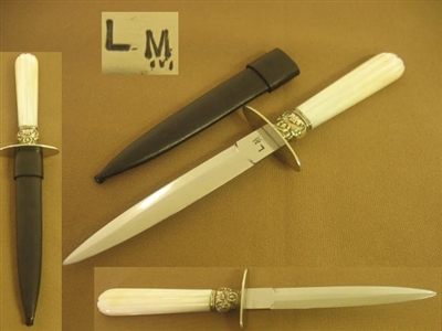 LARRY MORROW MOP DAGGER, STILETTO KNIFE SOLD