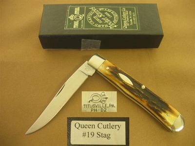 QUEEN CUTLERY #19 STAG   SOLD