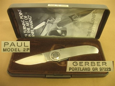 GERBER ORIGINAL MODEL 2P PAUL KNIFE  SOLD