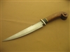 LEE BERG DAMASCUS KNIFE HANDCARVED HANDLE  SOLD