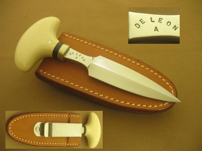 DE LEON PUCH DAGGER BOOT KNIFE    SOLD