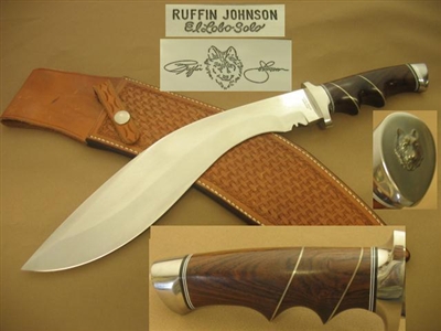 RUFFIN JOHNSON KUKRI KNIFE   SOLD