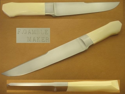 GAMBLE Integral Bowie Knife PRICE REDUCED. SOLD
