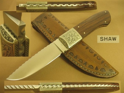 DAVID SHAW ENGRAVED KNIFE