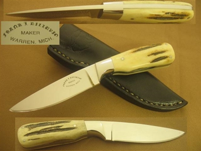 FRANK DILLUVIO STAG HUNTING KNIFE   SOLD