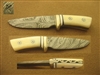 KALFAYAN Miniature Damascus & Ivory Hunting Knife  SOLD