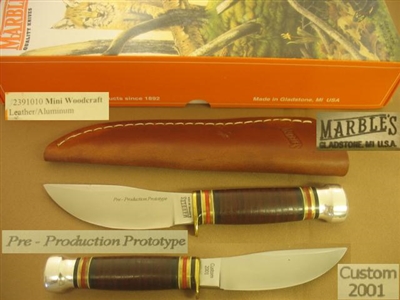 MARBLE'S MINI WOODCRAFT PROTO-TYPE KNIFE   SOLD