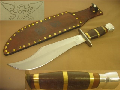 COOPER RARE EXPERIMENTAL BOWIE KNIFE KUKRI KNIVES        SOLD