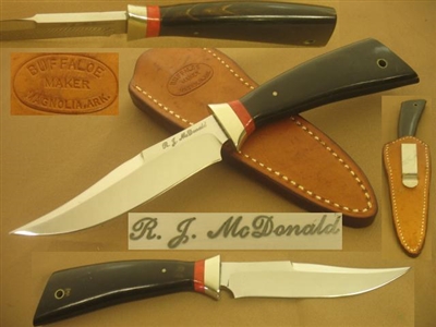 R. J. MCDONALD BUFFALO HORN BOOT KNIFE PRICE REDUCED SOLD