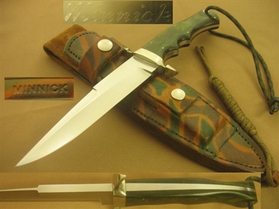 MINNICK ONE OF A KIND FIGHTING KNIFE   SOLD