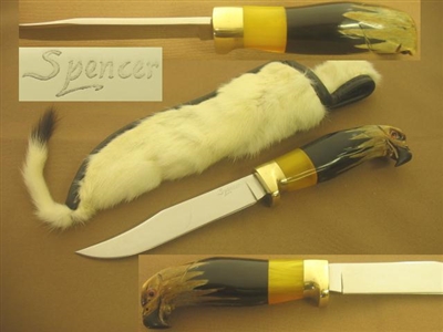 TINY SPENCER ART KNIFE INSPIRED BY GIL HIBBEN  SOLD