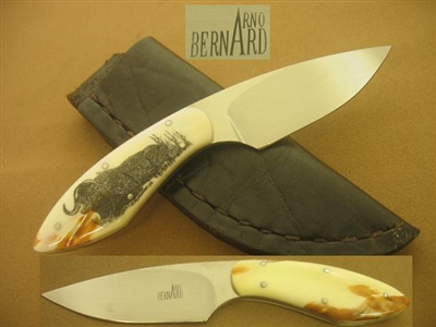 ARNO BERNARD IVORY SCRIMSHAW D/P KNIFE  SOLD