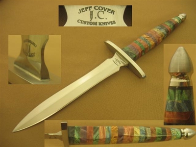 JEFF COVER ART DAGGER STILETTO FIGHTING KNIFE PRICE REDUCED  SOLD