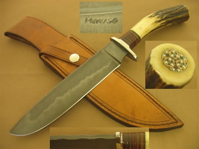 HAWES DAMASCUS SCAGEL STYLE KNIFE PRICE REDUCED     SOLD
