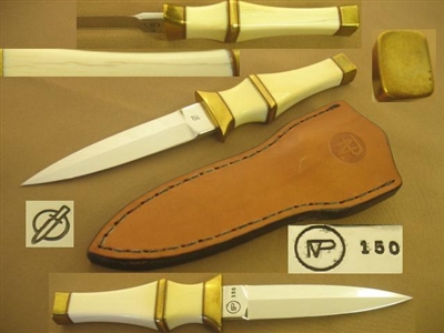 PHITHUME VILLY IVORY BOOT KNIFE DAGGER.  SOLD