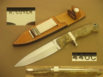 RAY COVER SEMI SUB-HILT FIGHTING KNIFE    SOLD