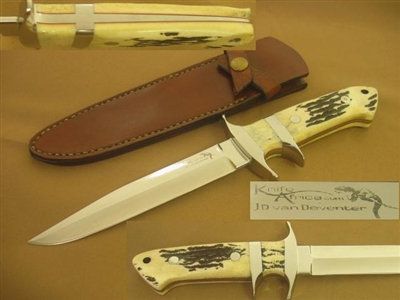 J. D. VAN DEVENTER SUBHILT FIGHTING KNIFE PRICE REDUCED      SOLD