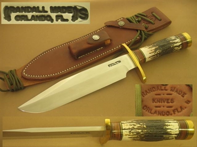 RANDALL MODEL 12 SPORTSMAN BOWIE STAG   SOLD