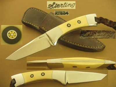 STERLING IVORY TANTO KNIFE    SOLD