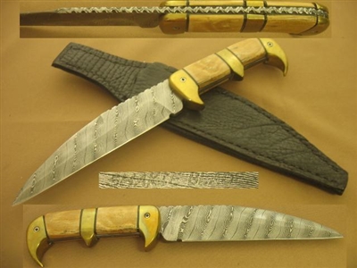 SHAKIE BLADES DAMASCUS SUB-HILT FIGHTER PRICE REDUCED  SOLD