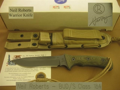 CHRIS REEVE NEIL ROBERTS WARRIOR KNIFE SOLD